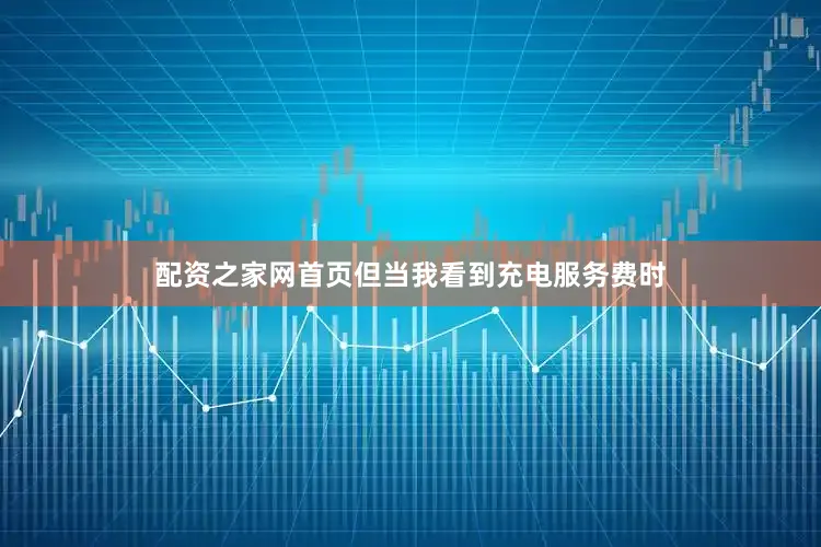 配资之家网首页但当我看到充电服务费时